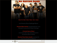 Tablet Screenshot of norefundband.com